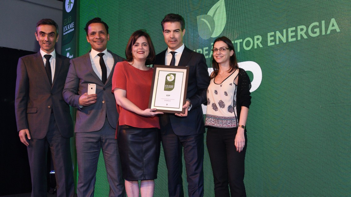 EDP é eleita a Empresa Mais Sustentável do Setor de Energia