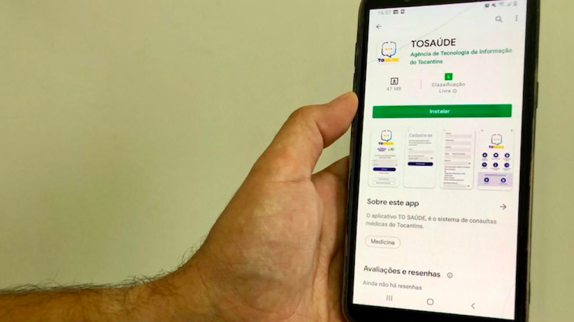 Aplicativo TO Saúde está disponível para download na versão Android Aplicativo TO Saúde está disponível para download na versão Android