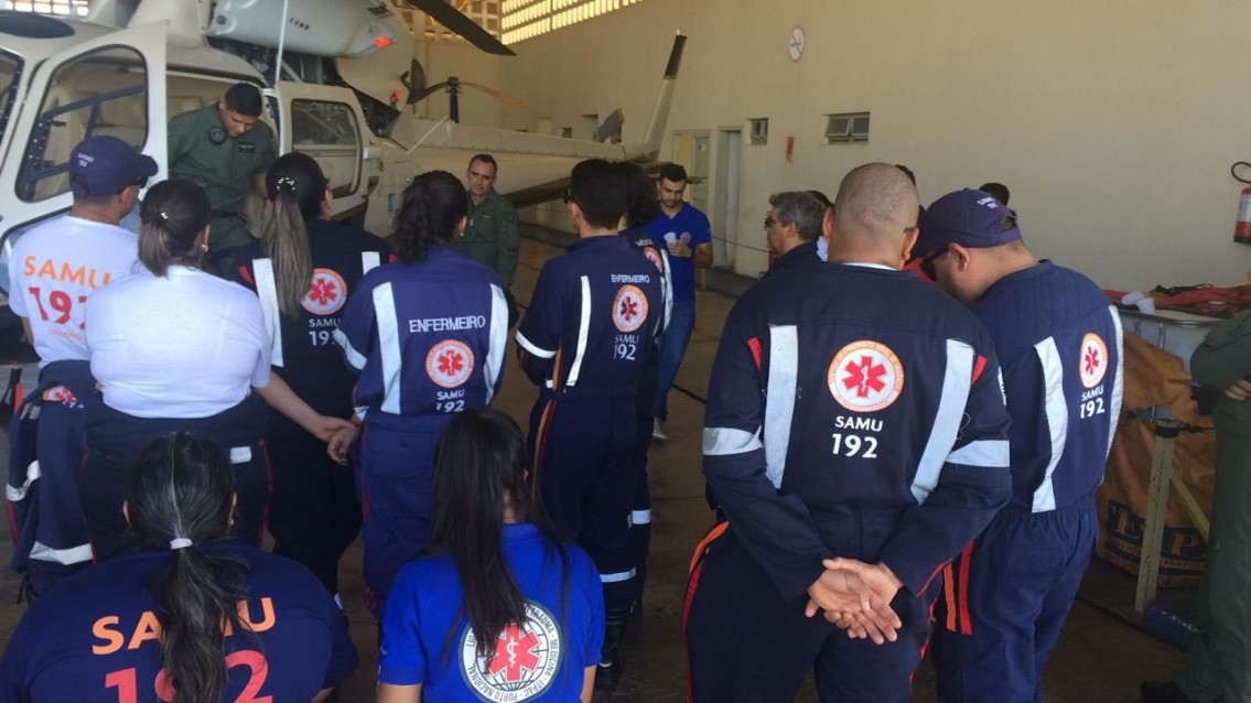 Equipes fazem treinamento para salvamento aeromédico no Tocantins Equipes fazem treinamento para salvamento aeromédico no Tocantins